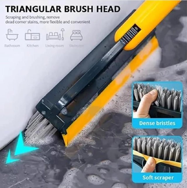 2 in1 Floor Scrub Cleaning Brush Wiper ( Pack of 2) - General Mart