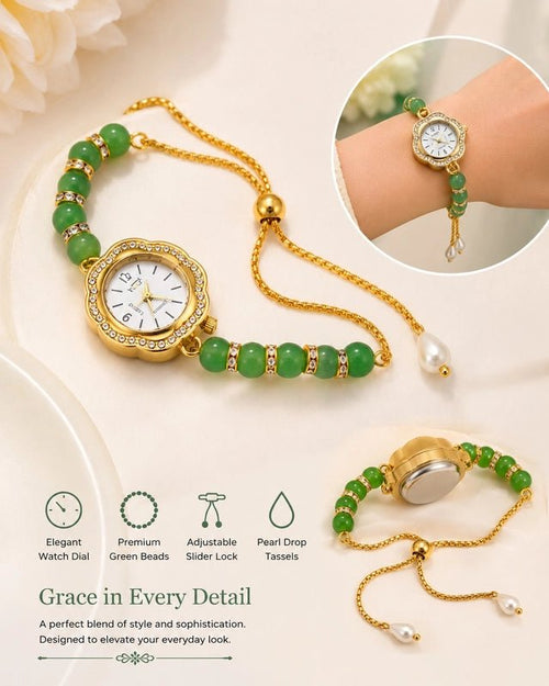 Boho Statement Jewelry Watch - Women Vintage Gold Plated Tassel Bracelet | Ethnic Party Style | Stylish Accessory - General Mart