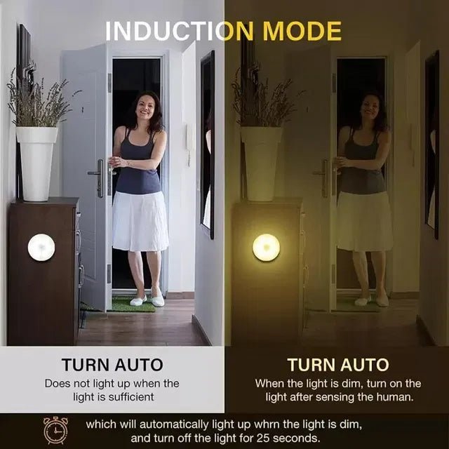 Motion Sensor Light for Home with USB Charging Wireless LED Night Light ( Pack of 2) - General Mart