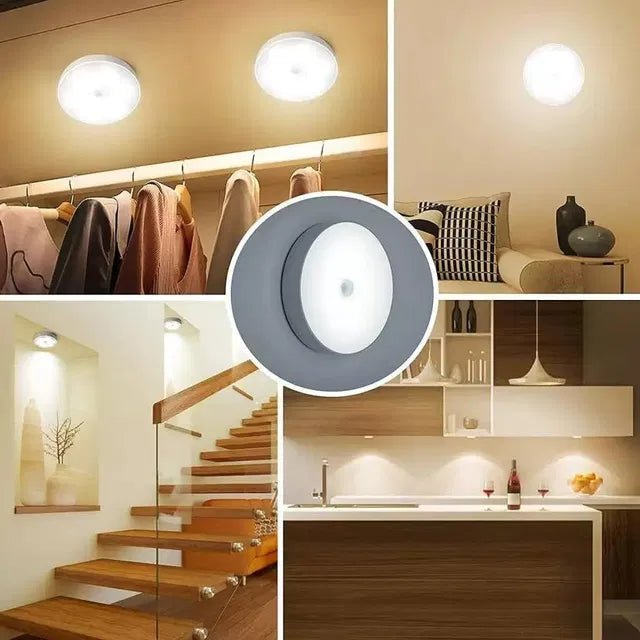 Motion Sensor Light for Home with USB Charging Wireless LED Night Light ( Pack of 2) - General Mart