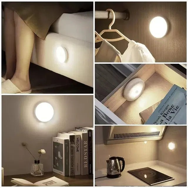 Motion Sensor Light for Home with USB Charging Wireless LED Night Light ( Pack of 2) - General Mart