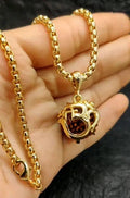 Om Rudraksha Pendant With Chain - General Mart