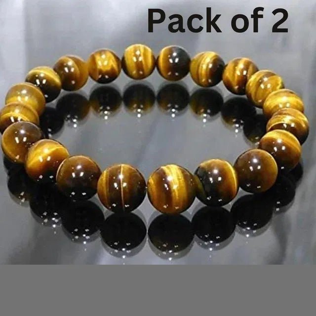 Tiger Eye Yellow Crystal Healing Stone Bracelet - General Mart